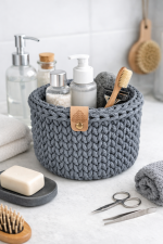 Tamborēti interjera grozi PĒRĻU mazais - Attēls 9