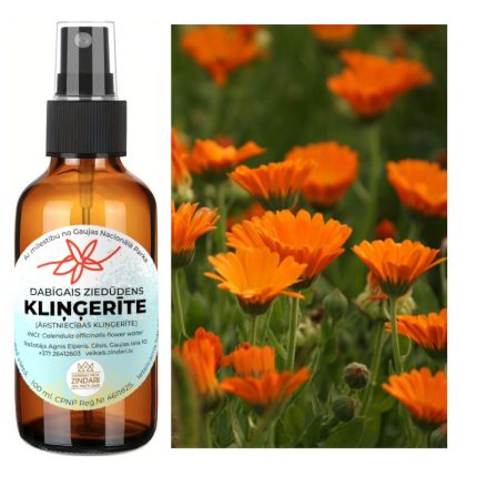 Dabīgais ziedūdens (hidrolāts) KLIŅĢERĪTE