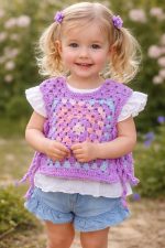 Veste meitenei VIOLETA, 2-4 gadi - Attēls 2