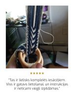 Aušanas komplekts SKUJIŅA DUBULTA zila-pelēka - Attēls 3