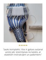 Aušanas komplekts ŪSIŅŠ plats zils - Attēls 4