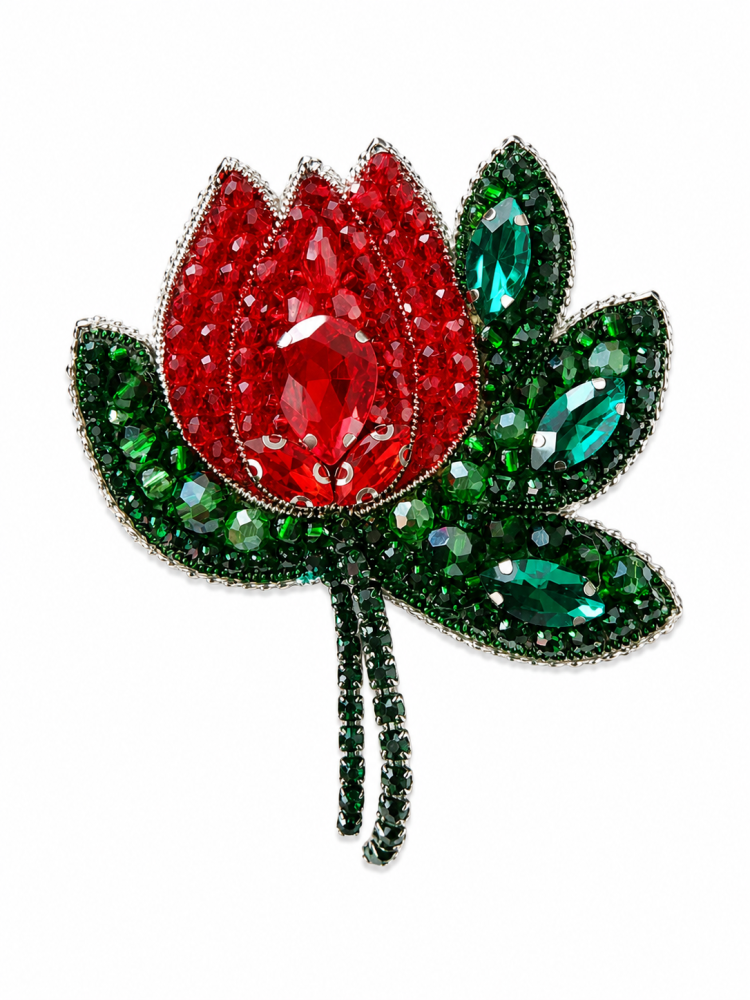 Broša (piespraude) sārta TULPE
