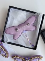 Spārītes broša ar kristāliņiem VIOLETA - Attēls 6