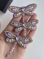 Spārītes broša ar kristāliņiem VIOLETA - Attēls 4