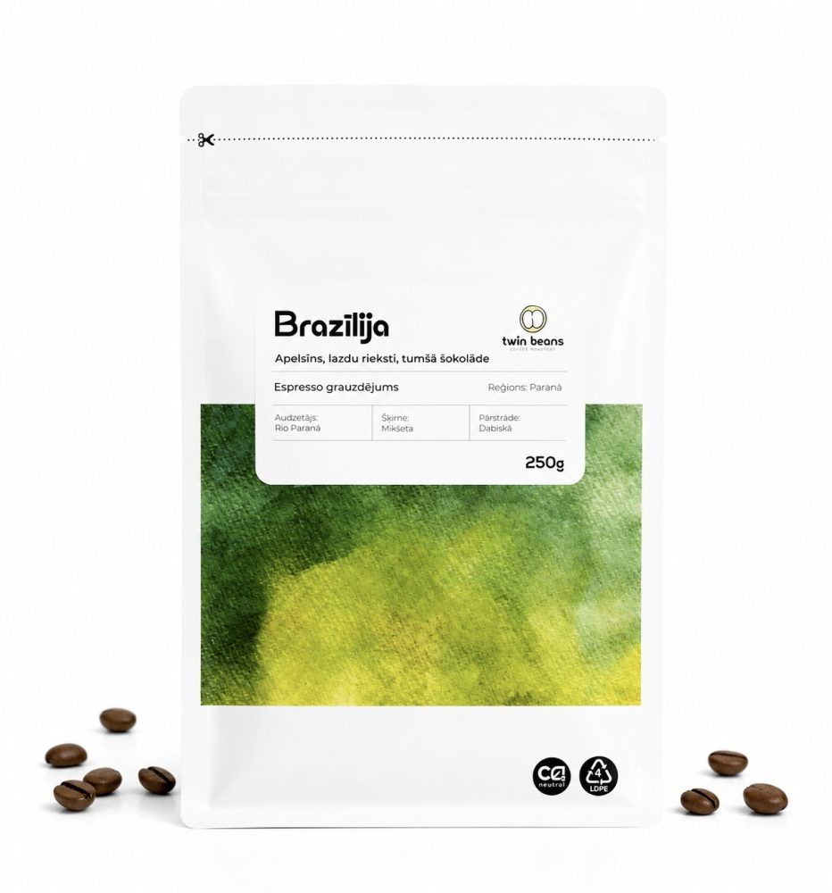 Latvijā grauzdēta kafija Brazīlija, 250g