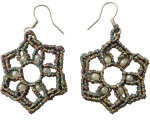 Auskari Micromacrame ar pērlītēm