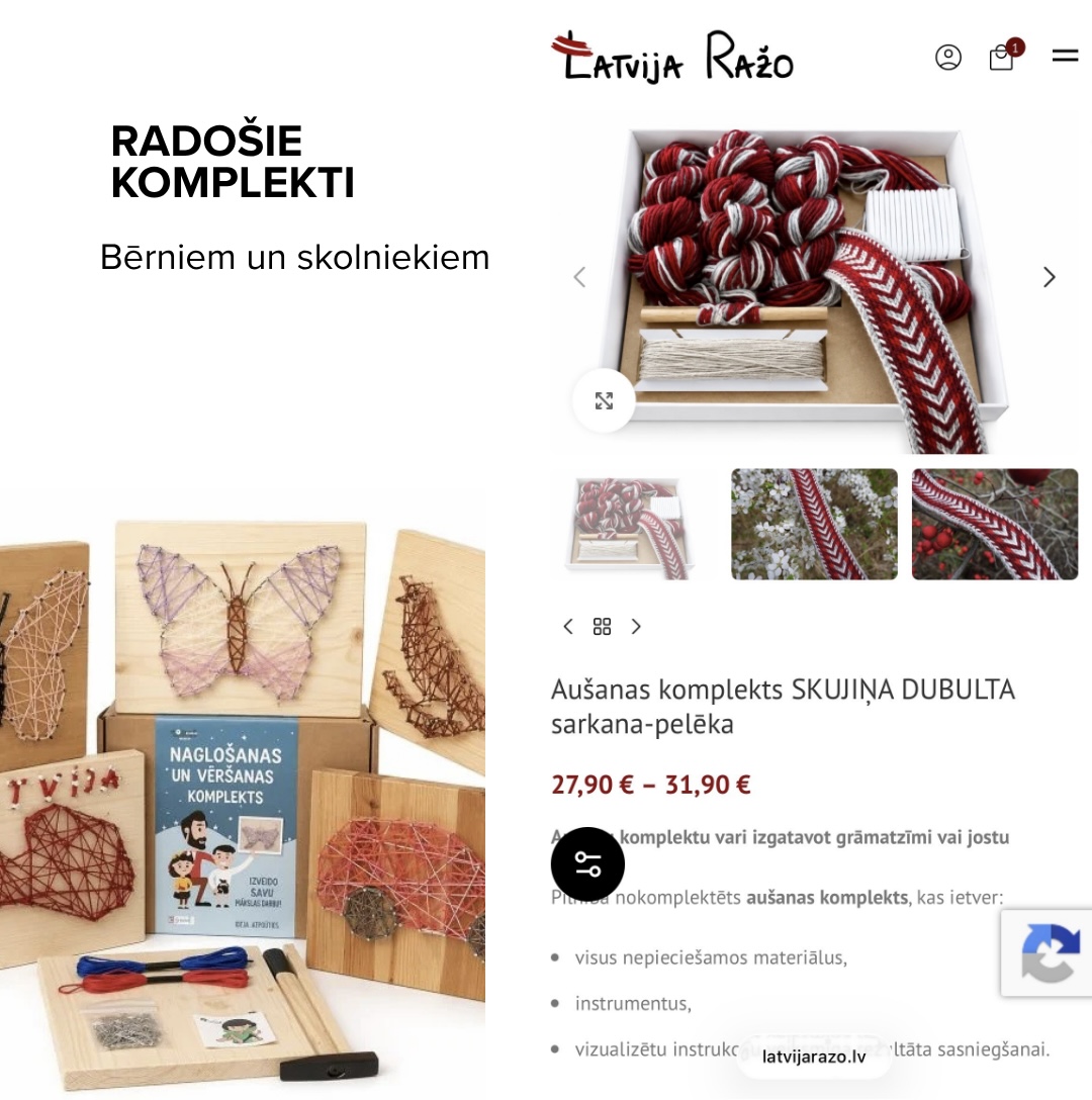 Radošie komplekti bērniem un skolēniem