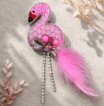Izšūta piespraude FLAMINGO