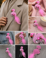 Izšūta piespraude FLAMINGO - Attēls 2