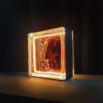 Stikla bloka LED lampa Oranža - Attēls 4