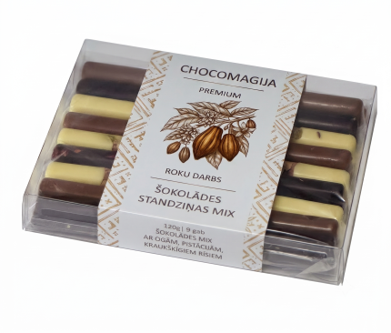 Šokolādes standziņas kastītē MIX