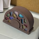 Naktslampa “Vitrāža” ar izslēgtu gaismu