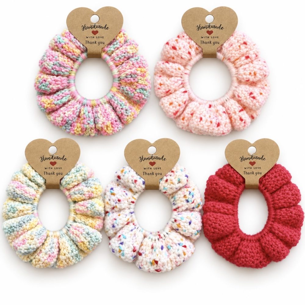 Matu gumija scrunchie, dažādās krāsās
