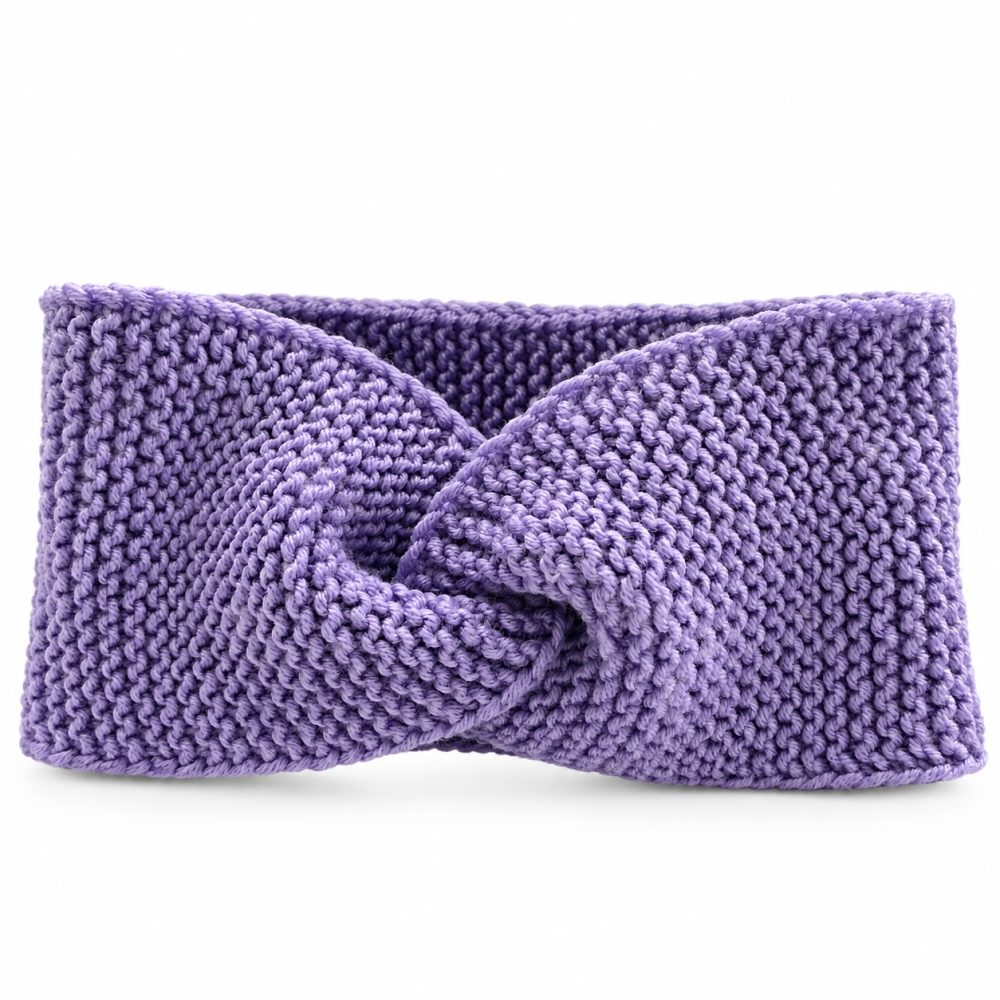 Adīta ausainīte violetā krāsā