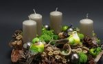 Adventes dekors no sūnām ar svecēm - Attēls 2