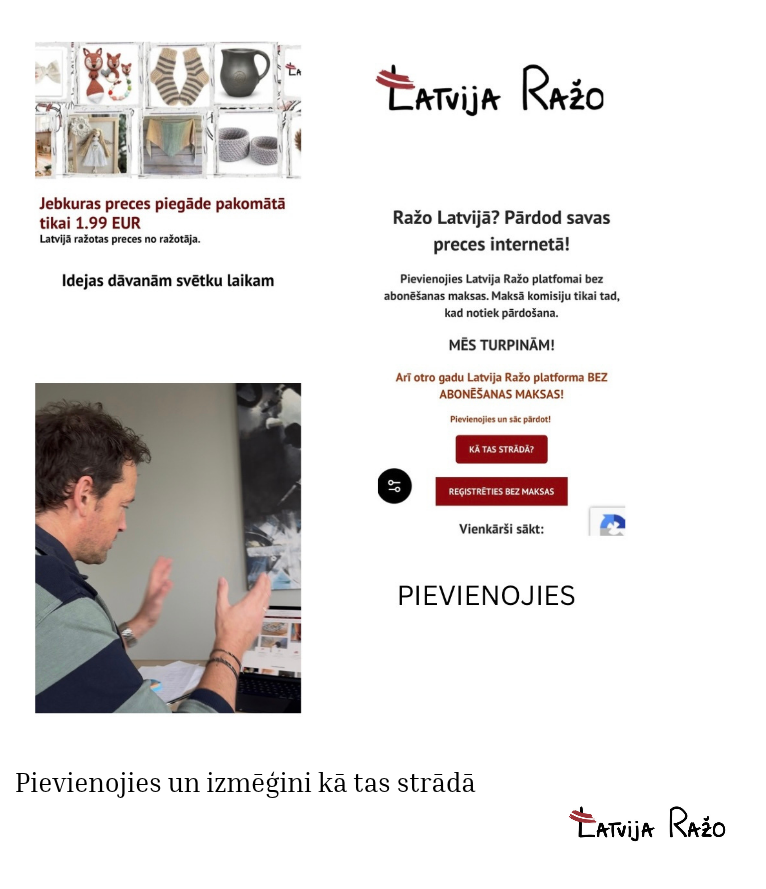 Aicinām pievienoties ražotājus, ja ražo Latvijā un vēlies pārdot savas preces internetā.