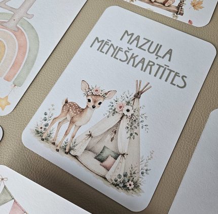 Mēneškartītes "Mazulītis" mazuļa pirmajam gadam